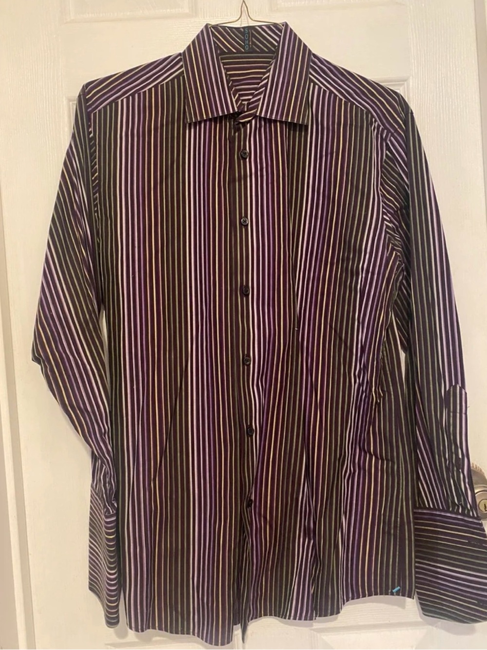 Size 15 1/2 32-33 Soho Ben Sherman stripe dress shirt - Picture 1 of 6